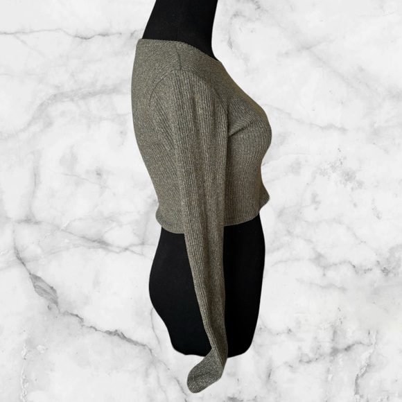 Papaya Forest Green Size Small Long Sleeve Top - Picture 3 of 10